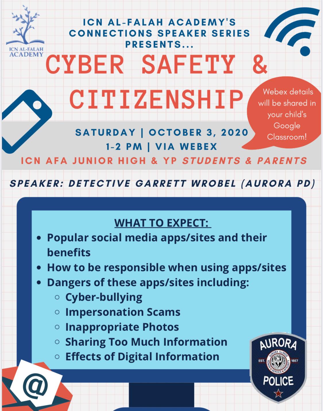 Connection Series: Cyber Safety & Citizenship – Icn Al-falah Academy